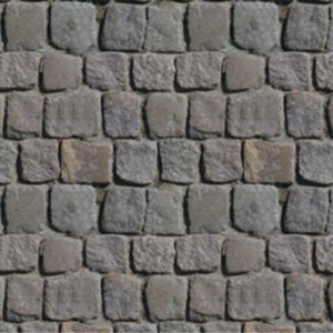 8枚のエンボス加工された凸凹した砂利の古石の屋外歩道 1/24 Gスケール 20 x 28 CM 各シート