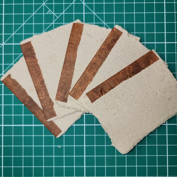 Handmade recycled paper pocket notebooks