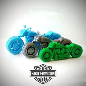 Modello STL per motocicletta Harley Davidson Chopper - File digitale stampabile in 3D per stampa 3D / personaggi di film, giochi, figure, diorama