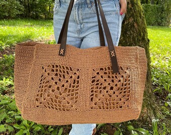 Raffia handgemachte Tasche