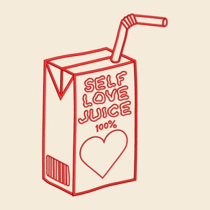 Self Love Juice Embroidery Pattern File in PES DST JEF & - Etsy