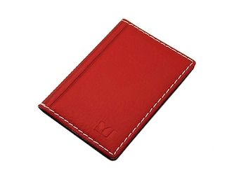 Credit card case / card case / business card case / credit card case / card case with 12 compartments (Design 2 / Red)