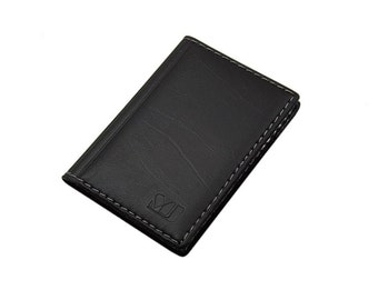 Credit card case / card case / business card case / credit card case / card case with 12 compartments (Design 3 / Black)