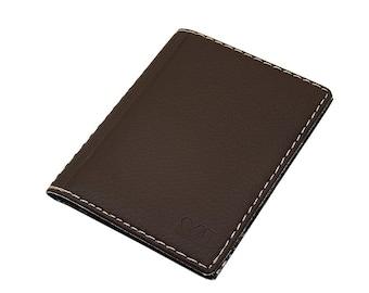 Elegant ID folder / ID bag / ID case / ID case / credit card case with 12 compartments (Design 2 / Brown)