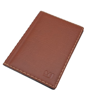 Elegante Ausweismappe / Ausweistasche / Ausweisetui / Ausweismäppchen / Kreditkartenetui / Kartenetui mit 4 Fächern (Design 3 / Braun)