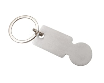 Einkaufswagenlöser EDELSTAHL Metall Einkaufswagenchip Wagenchip Hygiene 