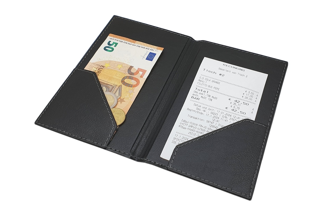 Artificial Leather Restaurant Invoice Folder / Folder for Invoices ...