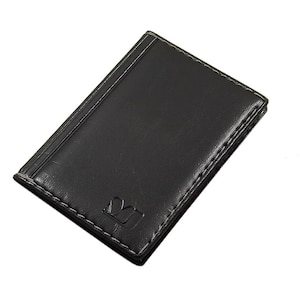 Kreditkartenetui / Kartenetui / Visitenkartenetui / Scheckkartenetui / Kartenmäppchen mit 12 Fächern (Design 1 / Schwarz)