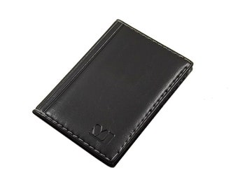 Credit card case / card case / business card case / credit card case / card case with 12 compartments (Design 1 / Black)