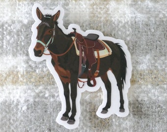 Western Mule - Clear Vinyl Sticker