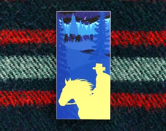 Watchful Wolves - Vinyl Cowboy Sticker