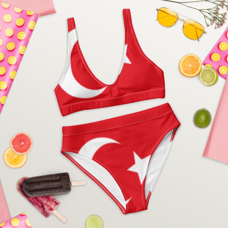 Turkey Flag Bikini Etsy