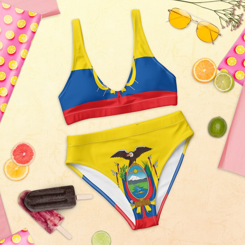 Bandera de Ecuador bikini Etsy México
