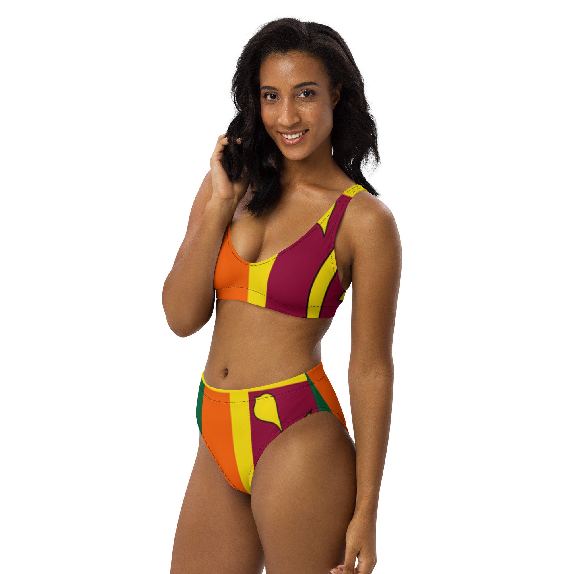 Sri Lanka Flag Bikini Etsy