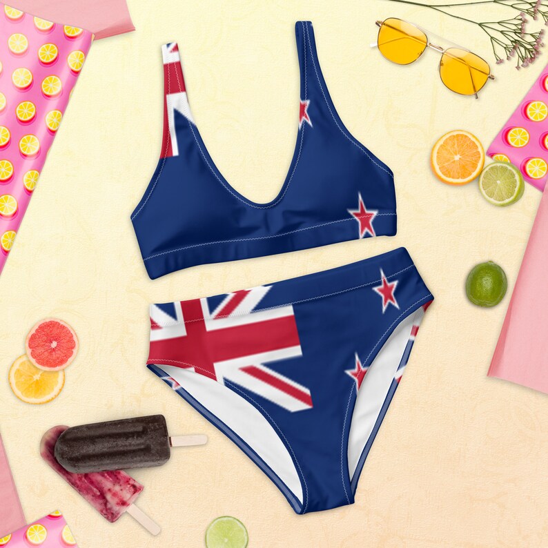 New Zealand Flag Bikini Etsy