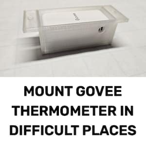 Mounting bracket for Govee Digital Thermometer Hygrometer H5100, in difficult to mount situations