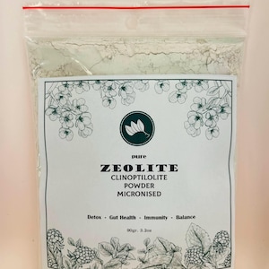 Zéolite clinoptilolite 90 g 3,2 oz poudre détoxifiante micronisée naturelle pure de qualité alimentaire