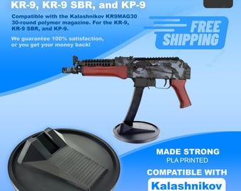Kalashnikov KR-9 Gun Display Stand, Polymer & Metal