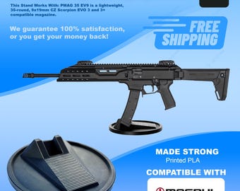CZ Scorpion EVO 3 Display Stand: PMAG 35 EV9 Mount