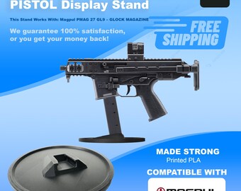 GHM9 Compact Pistol Display Stand - Magpul Compatible