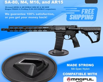 AR-15 Display Stand, Gun Cleaning and Sighting, Magpul Compatible