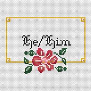 Personal Pronouns Cross Stitch Pattern Bundle