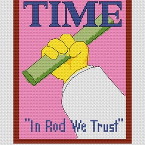 The Simpsons &quot;In Rod we Trust&quot; Cross Stitch Pattern