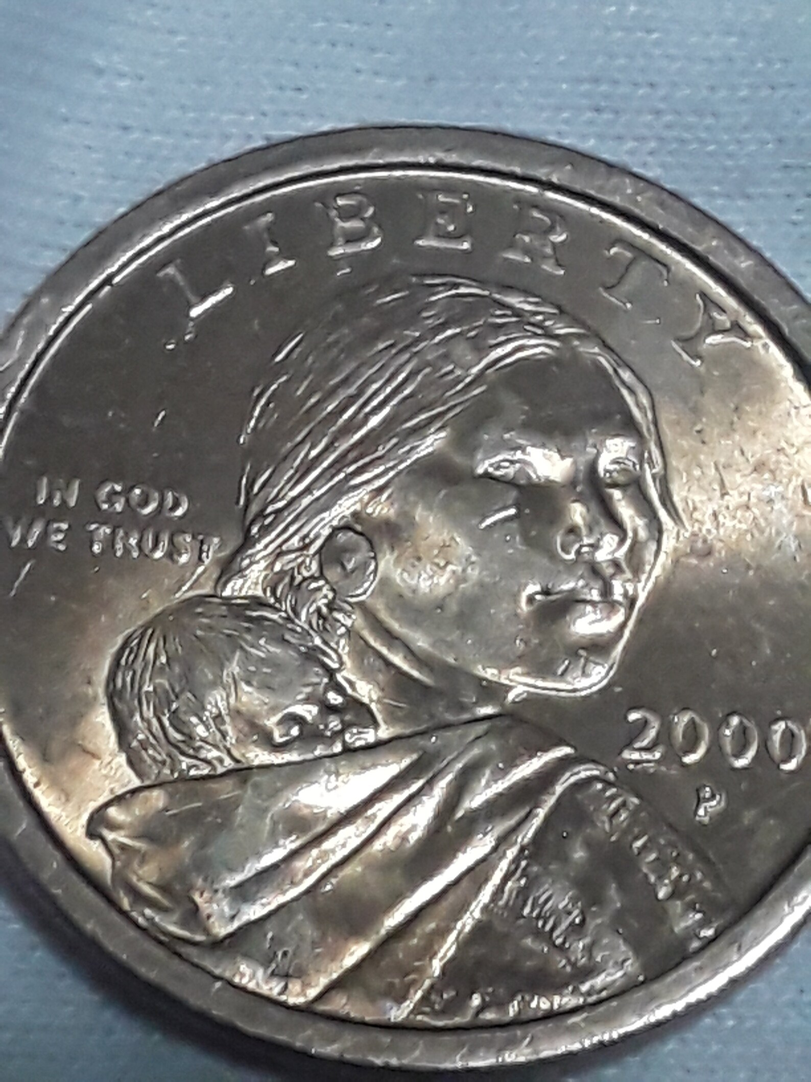 2000 p sacagawea dollar EXTREMELY RARE wounded eagle Etsy