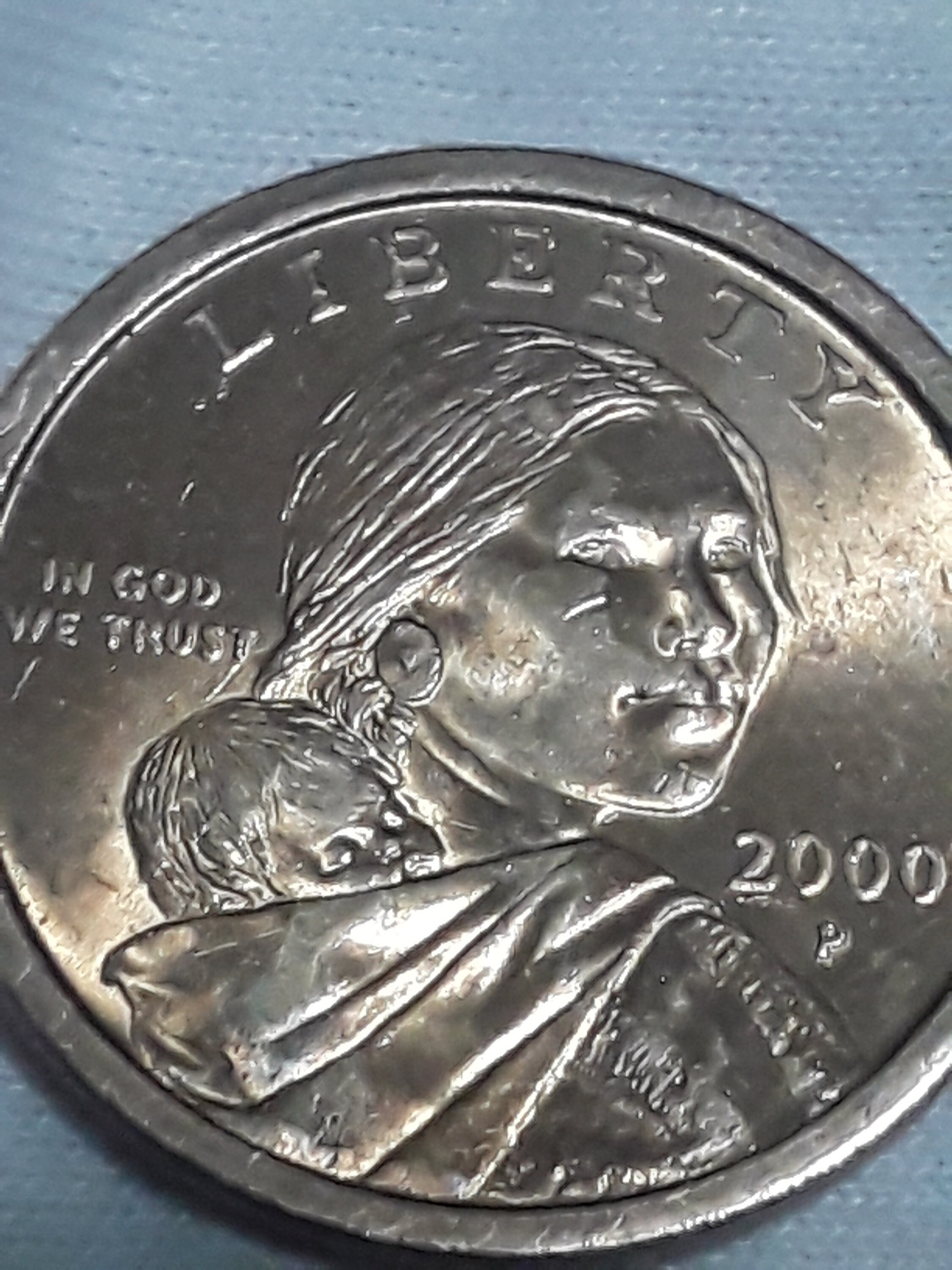 2000 p sacagawea dollar EXTREMELY RARE wounded eagle Etsy