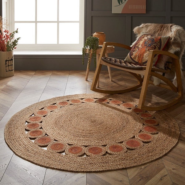 Large Round Rug Etsy