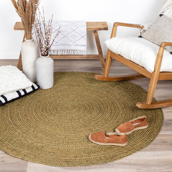 Round Jute Rug - Etsy
