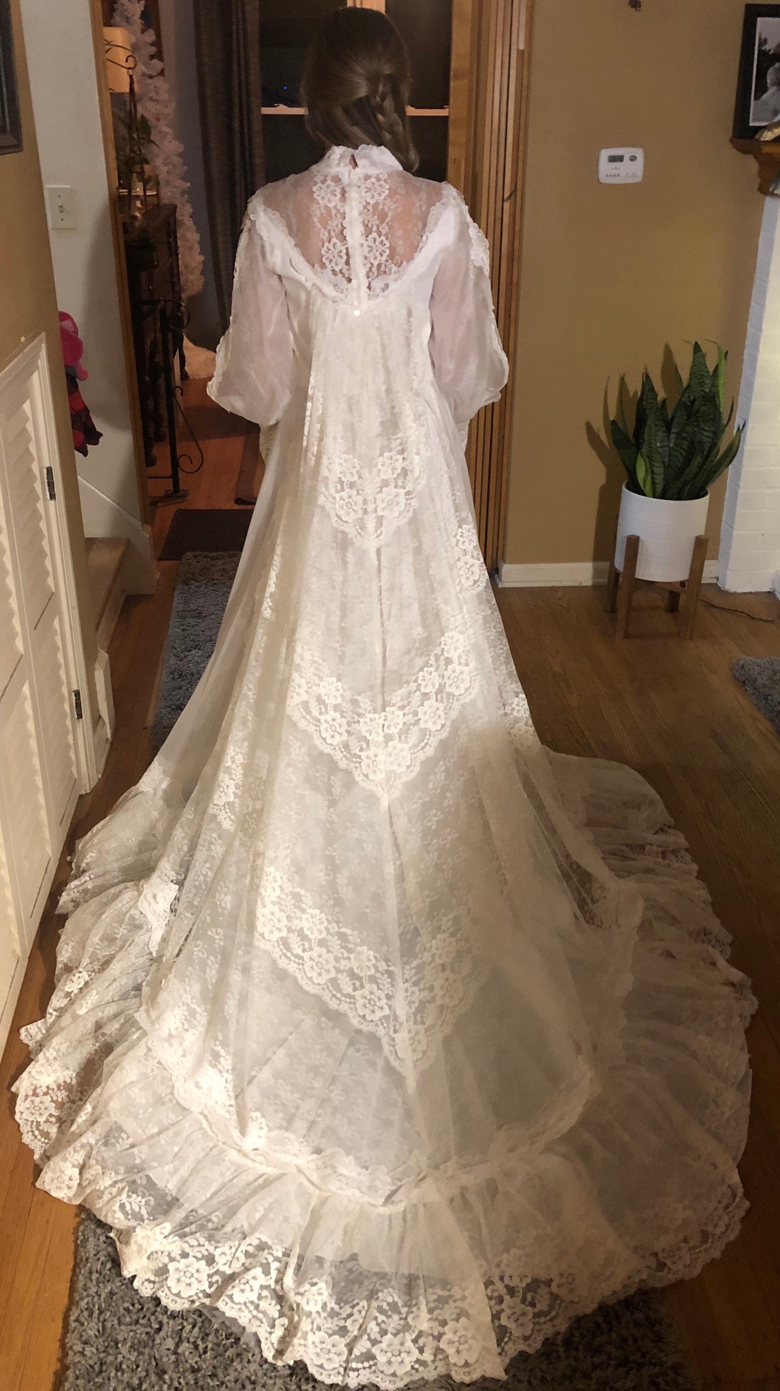 Bohemian Vintage Lace Wedding Dress 1 of a Kind. Aprox Sz 5 - Etsy