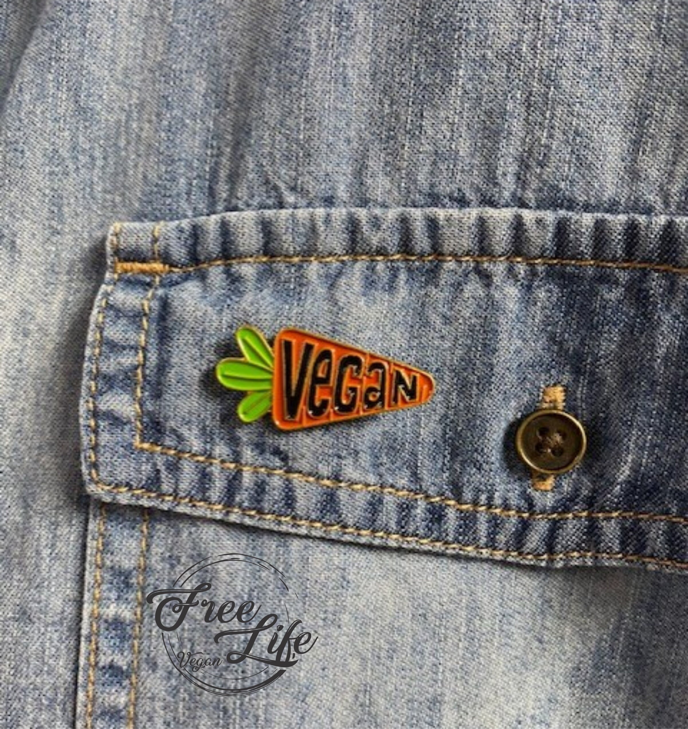 Vegan Pin Vegan Carrot Enamel Pin Vegan Lapel Pin Vegan Hat Etsy