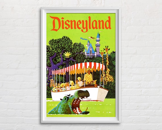 Jungle Cruise Disneyland Poster Print, Jungle River Cruise