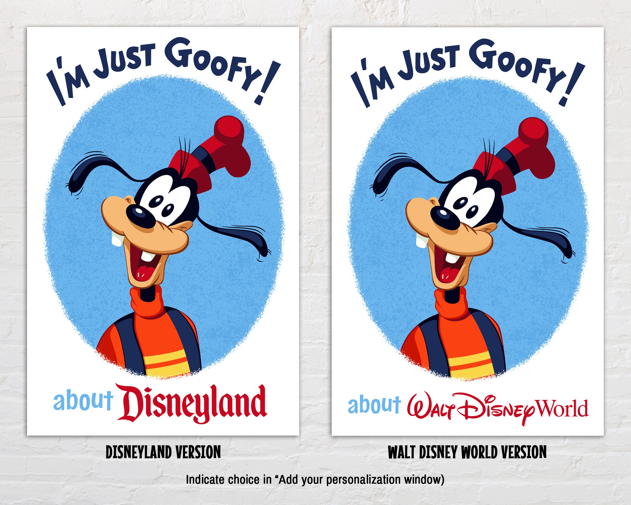 I'm Just Goofy! About Disneyland Poster, Vintage Disney Art