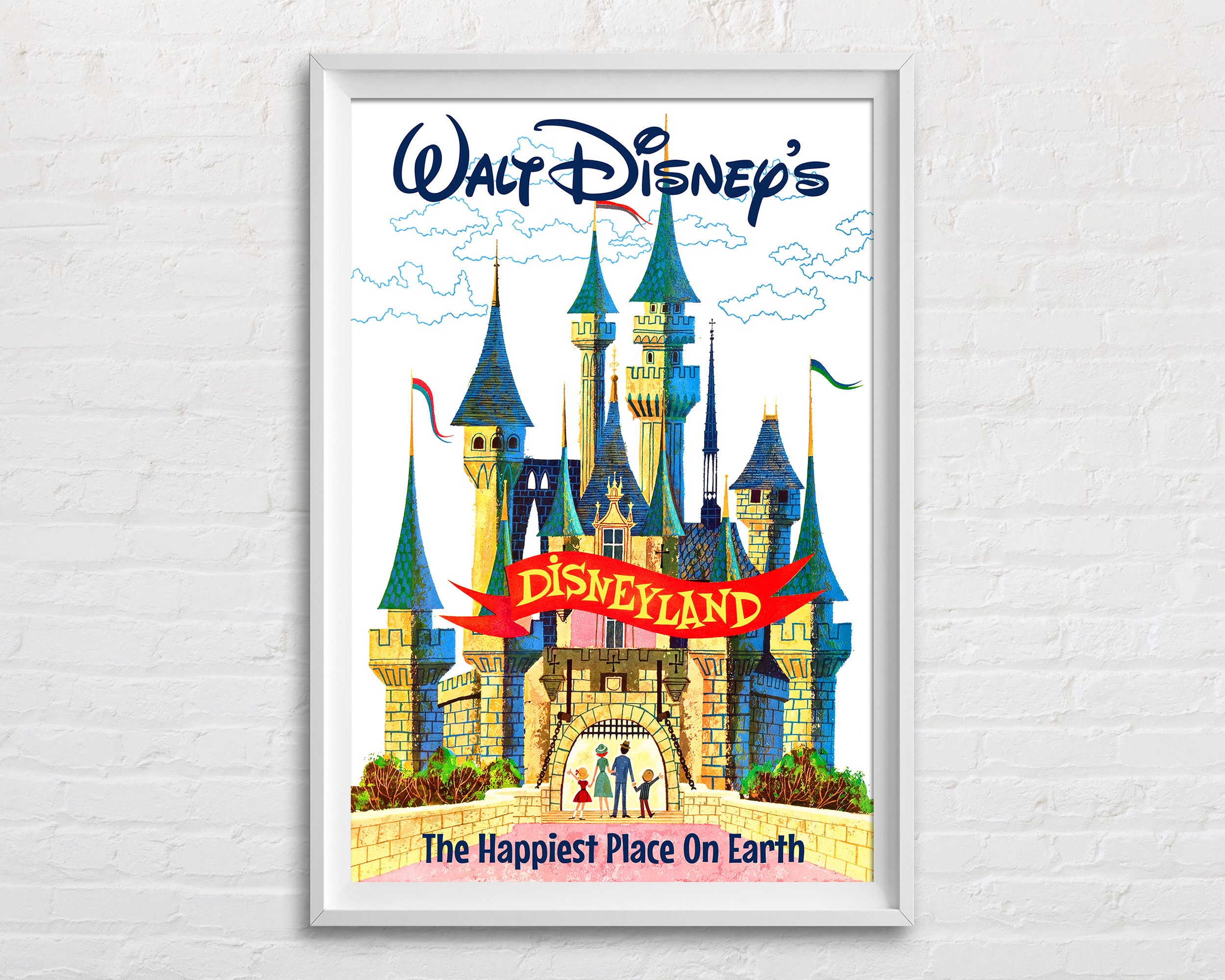 【みみ※プロフ必読お願いします】Disneyland ウォールアート Disneyland the Happiest Place on Earth, Sleeping Beauty's Castle