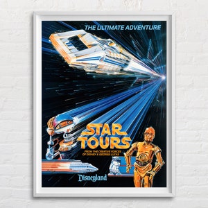 Star Tours the Adventure Continues Poster - Etsy