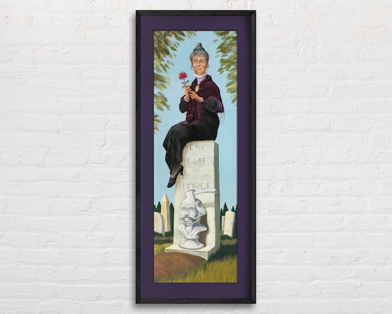 Buy Haunted Mansion Stretching Room Portrait Poster of Old Woman