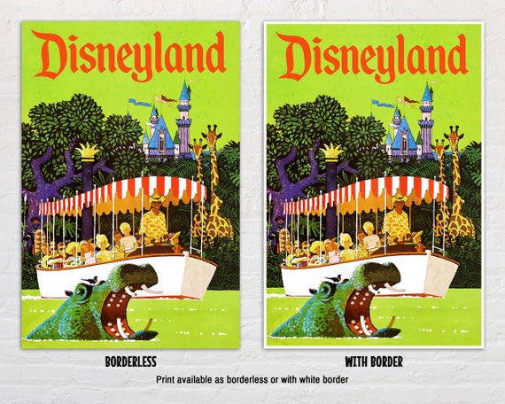 Jungle Cruise Disneyland Poster Print, Jungle River Cruise