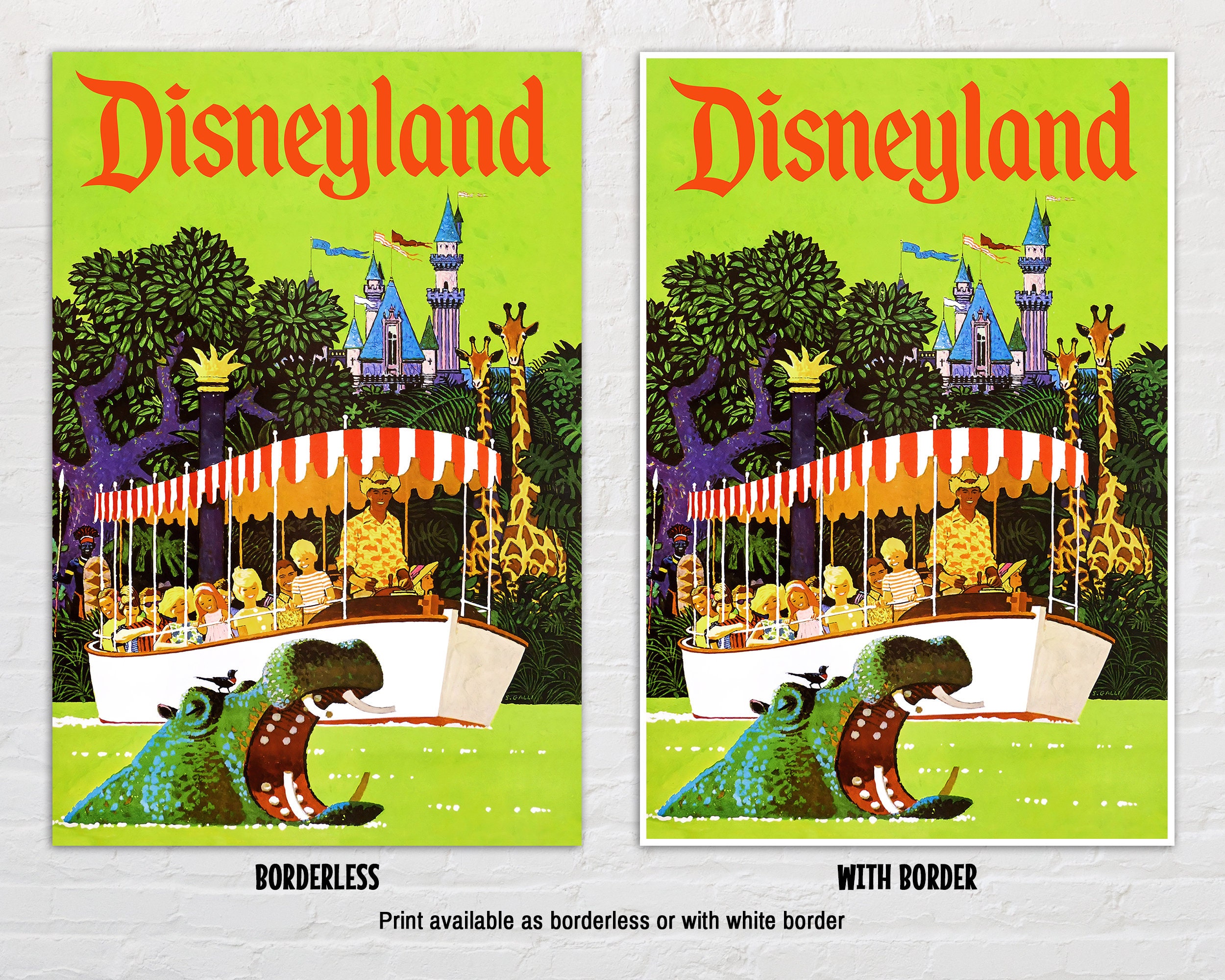 Disneyland poster vintage ディズニーランド ポスター RARE VINTAGE 1990's Disneyland Poster 18”x24” Multiple