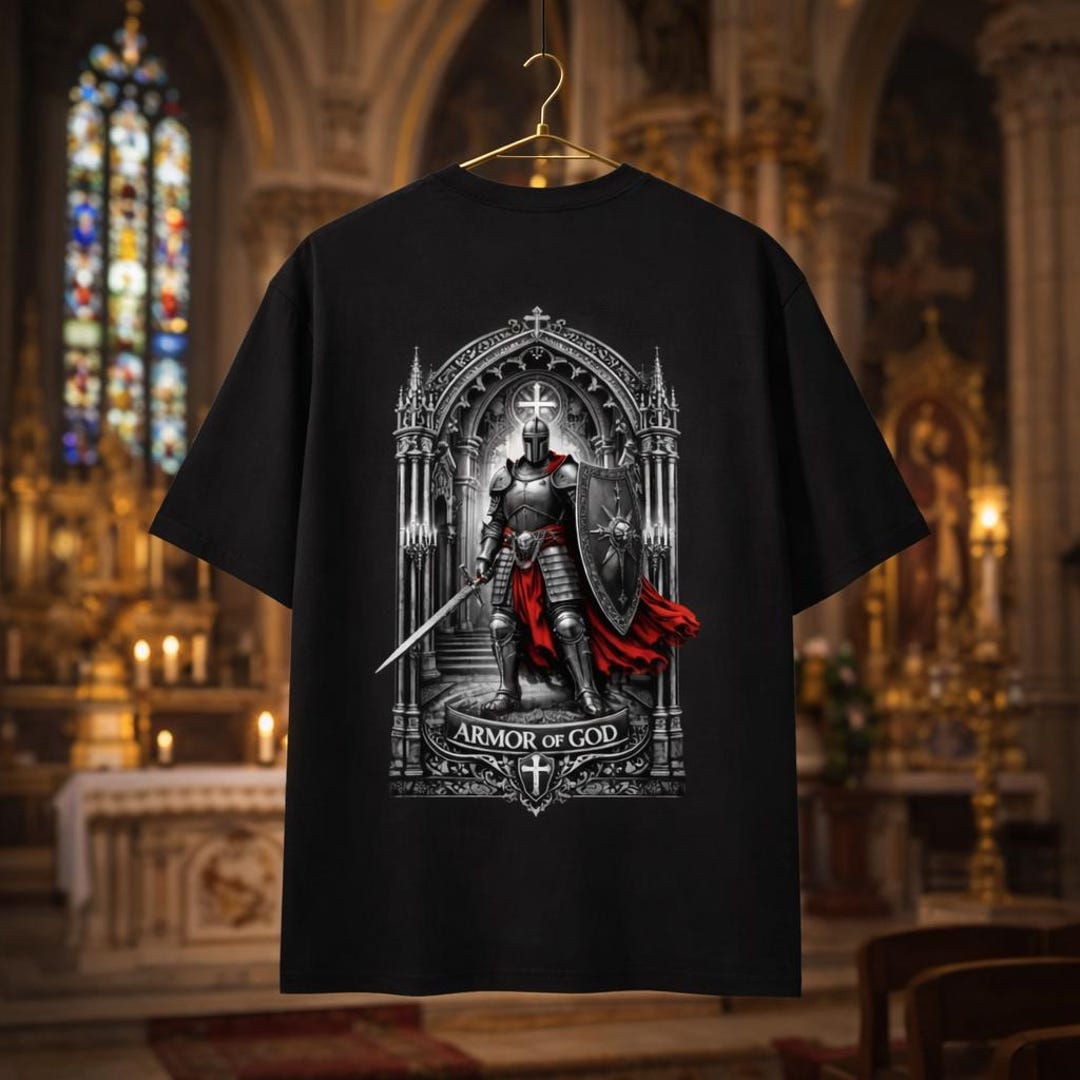 Armor of God: Moderate Heavy Cotton T-shirt - Etsy