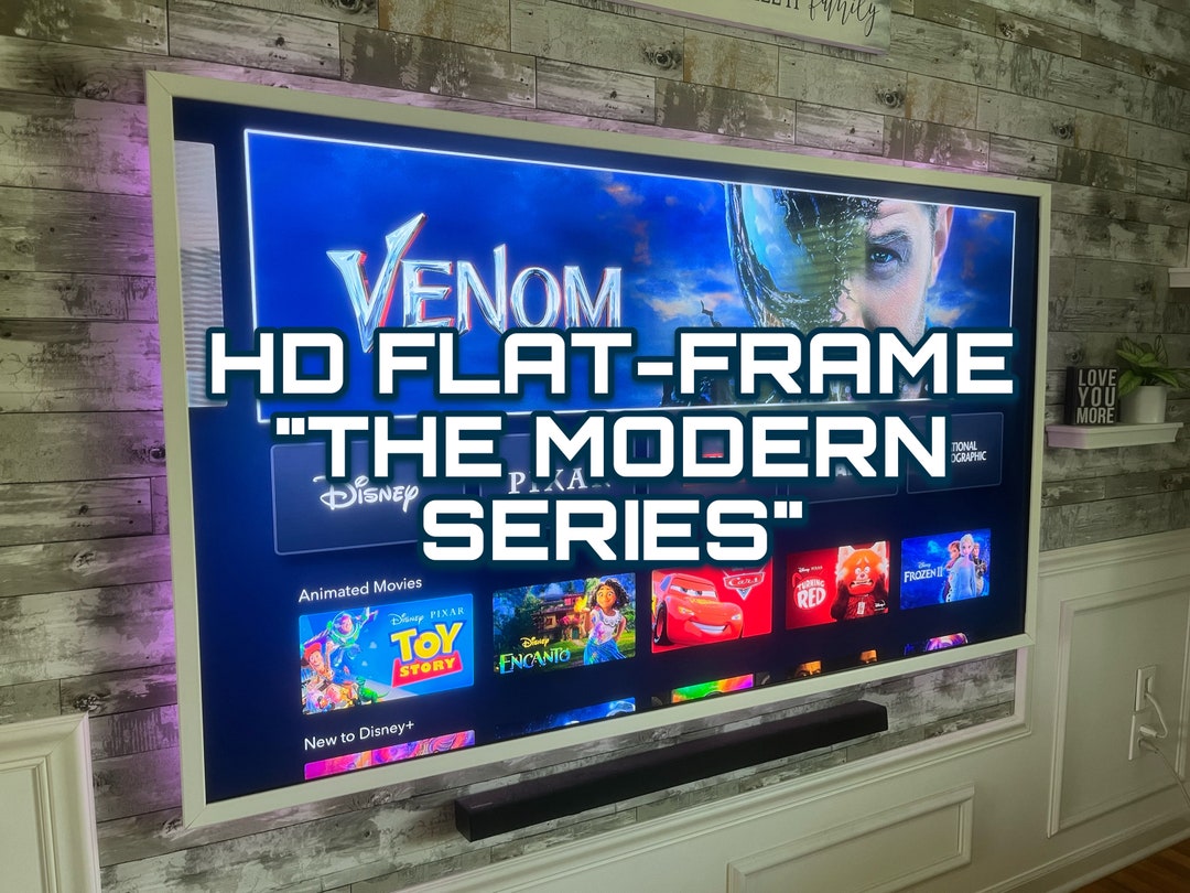 Handcrafted HD Flat Frame for Televisions, Decorative TV Frames, Made