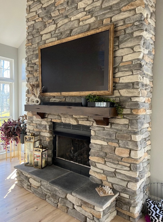 Wooden tv frame for wall discount