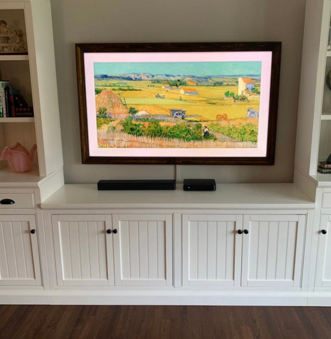 Wood TV Frames, Aesthetic Home Decor, Minimalist Television Frame