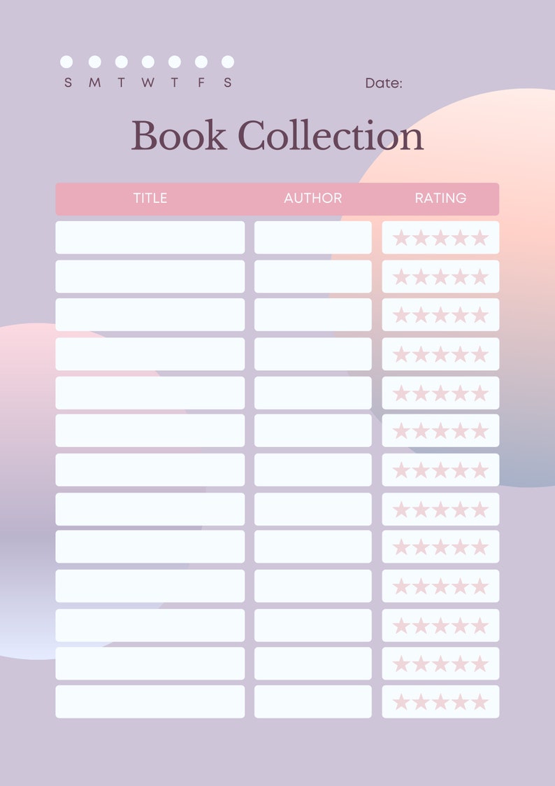 Printable Book Review Template Simple Book Review Template Etsy