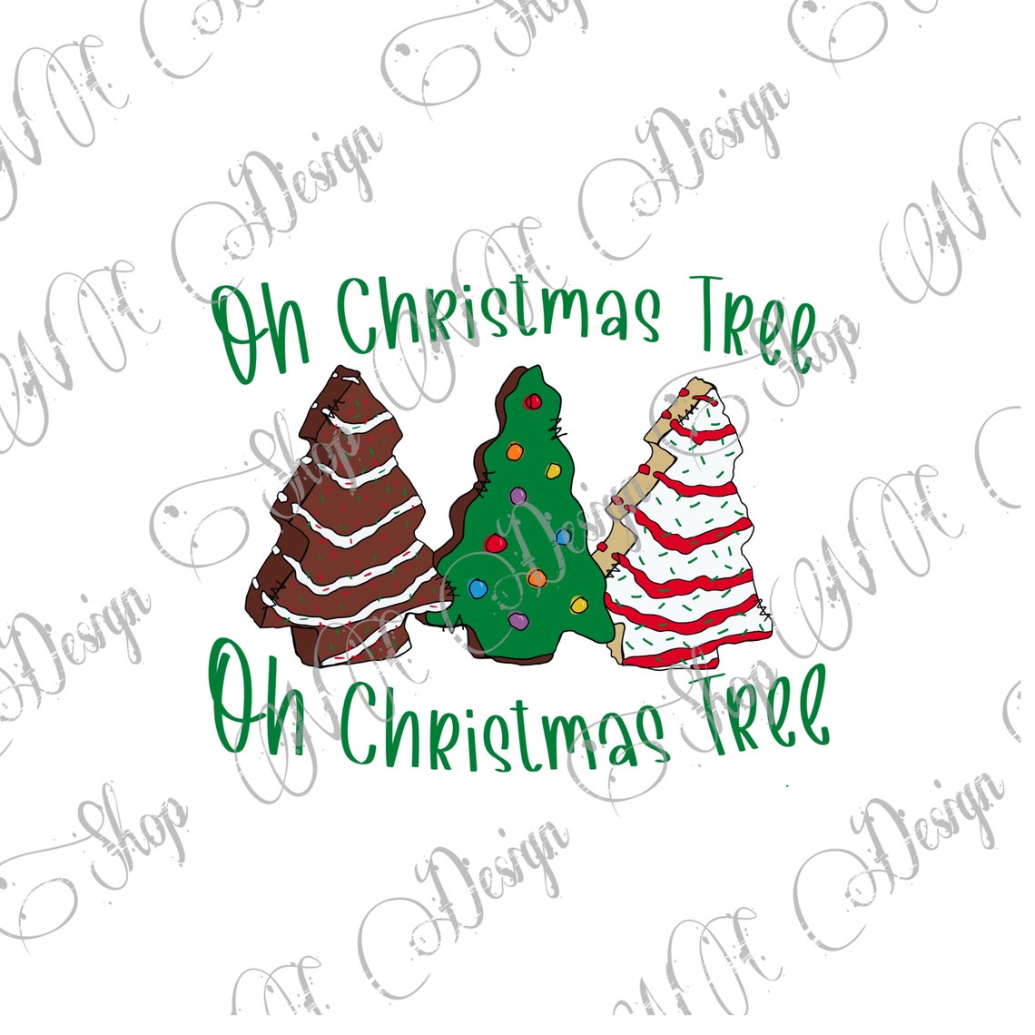 Oh Christmas Tree Christmas Design Little Debbie Christmas Etsy UK