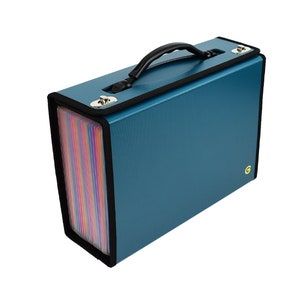 CNK アコーディオン ファイルオーガナイザー 24 ポケット 拡張ファイルフォルダー レター用 A4 書類ホルダー 丈夫なハンドル付き