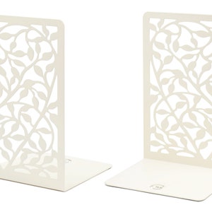 CNK Decorative Bookends (White Leaves)