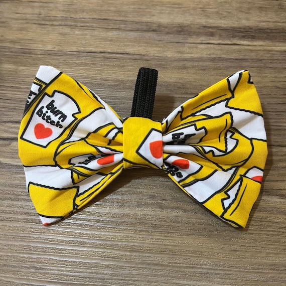 dog sequin bow tie