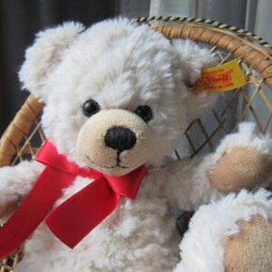 STEIFF Sweet Teddy Bear Cream Plush Fur Stuffed Animal Toy - Etsy